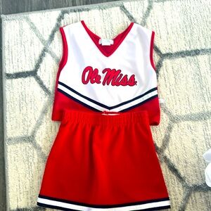 Little girls Ole Miss cheer Outift
